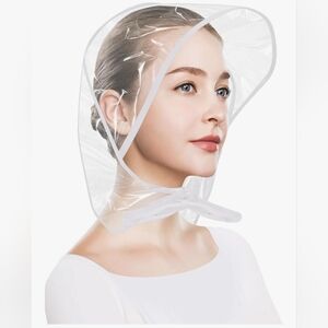 New Clear Plastic  Hair Bonnet/ Hair Protection Hood
